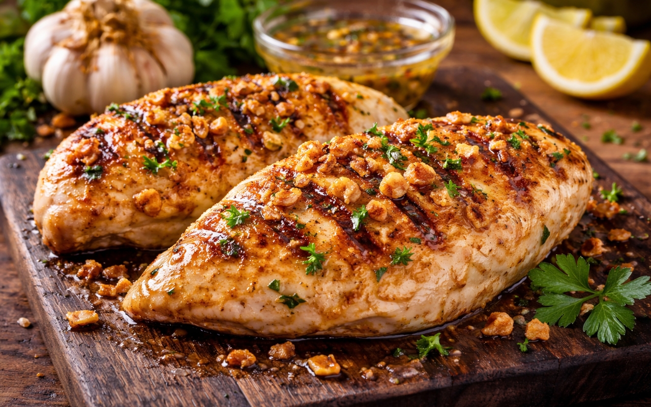 Frango Grelhado com Alho