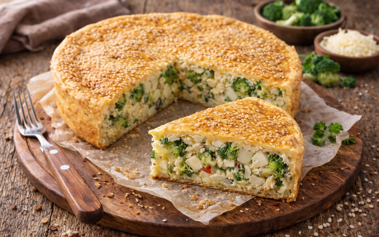 Torta Low Carb de Brócolis Fácil